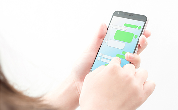 公式 LINE で細かなやり取りもバッチリ
