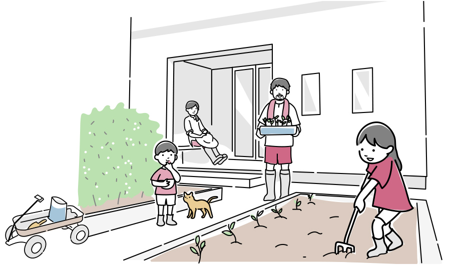 本格的な家庭菜園