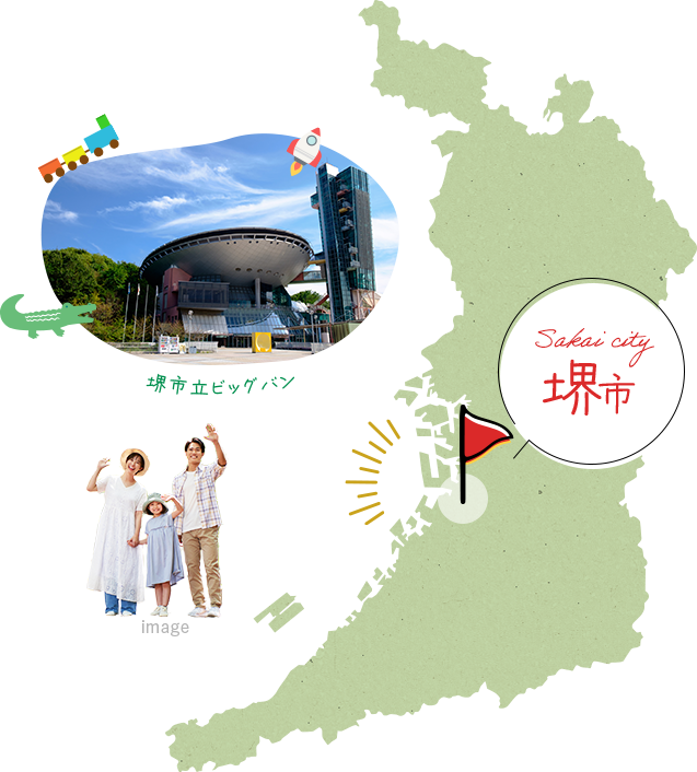 堺市の図
